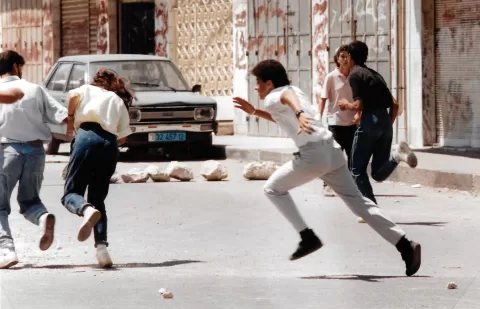 Clashes During First Intifada 1989