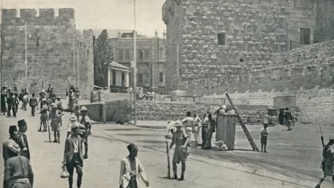 Controlling access to Jerusalem 1936